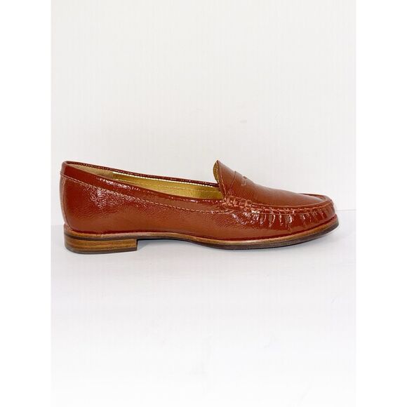 Marc Joseph East Village Leather Penny Loafer NEW Size 7.5 Patent Cognac Brown - Picture 11 of 16